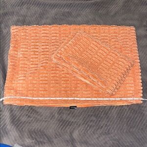 Orange Textured Throw pillow covers 24X16
